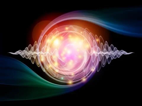 Wave Particle Stock Illustration