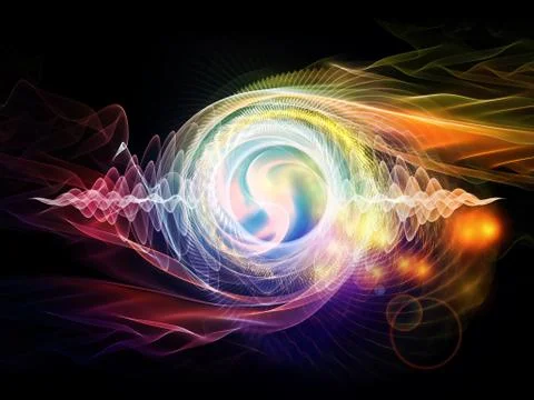 Wave Particle Stock Illustration