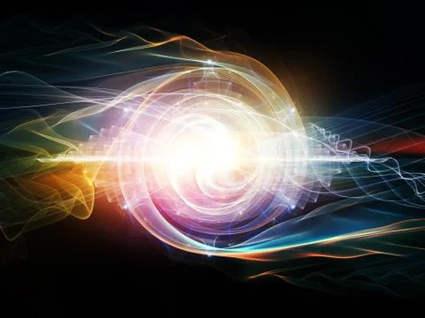 Wave Particle Illustrazione stock