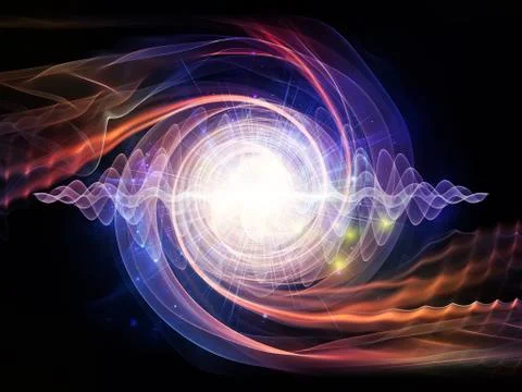 Wave Particle Illustrazione stock