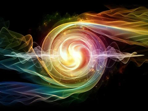 Wave Particle Stock Illustration
