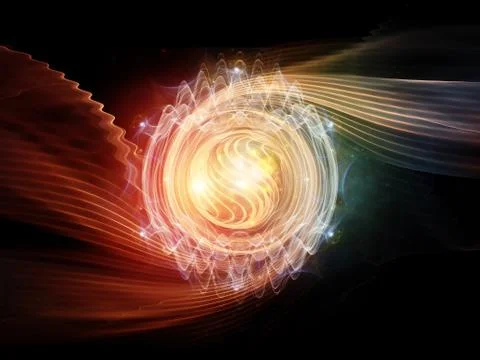 Wave Particle Stock Illustration