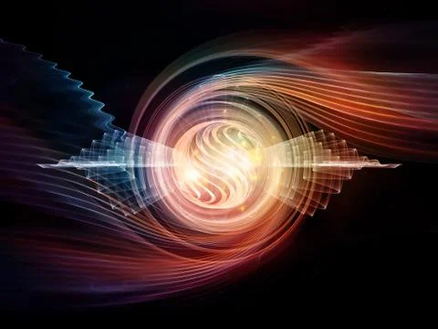 Wave Particle Stock Illustration