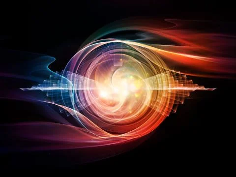 Wave Particle Stock Illustration
