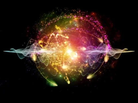 Wave Particle Stock Illustration