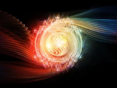 Wave Particle Illustrazione stock