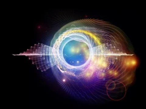 Wave Particle Illustrazione stock