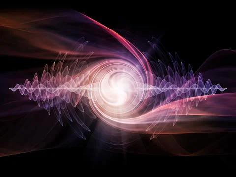 Wave Particle 库存插图