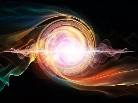 Wave Particle Stock Illustration