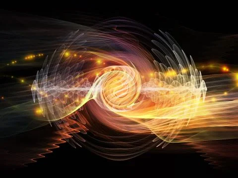 Wave Particle Stock Illustration