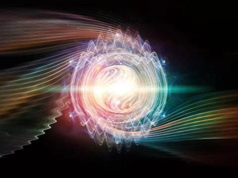 Wave Particle Stock Illustration