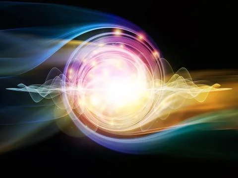 Wave Particle Stock Illustration