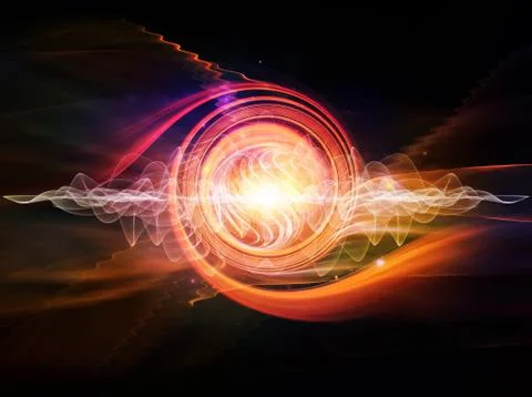 Wave Particle Stock Illustration