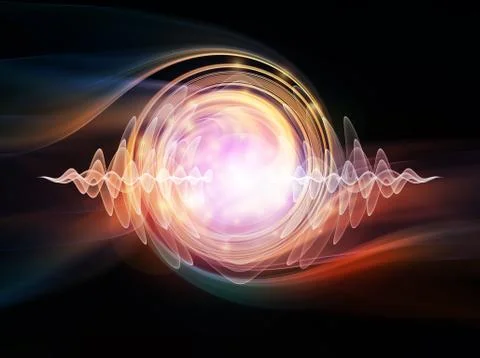 Wave Particle Stock Illustration