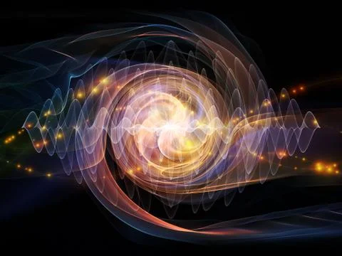 Wave Particle Stock Illustration