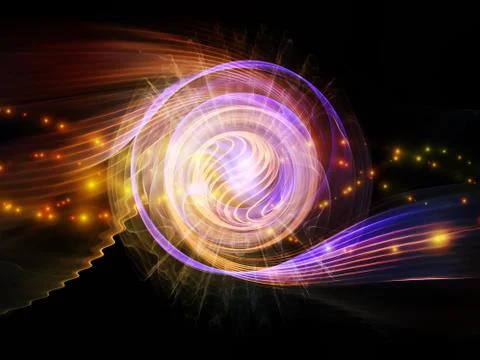 Wave Particle Stock Illustration