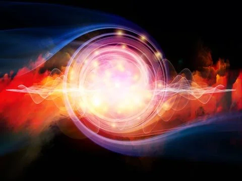 Wave Particle Stock Illustration