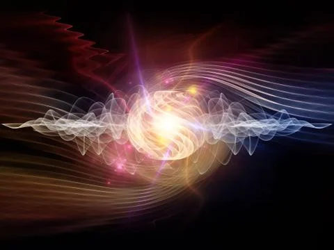 Wave Particle Illustrazione stock