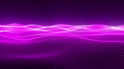 Wave of particles. Abstract background with a dynamic wave. Big data. Footage Stock Footage 242514012