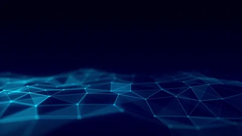Wave of particles and lines. Abstract background with a dynamic wave. Stock Footage 203598754