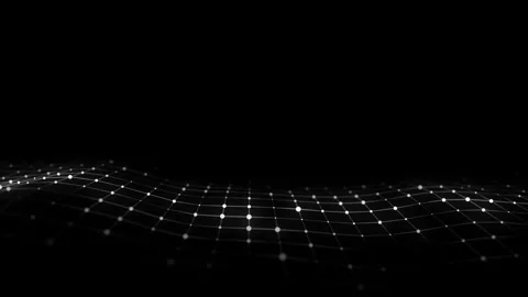 Wave of particles and lines. Abstract background with a dynamic wave. Stock Footage 271450679