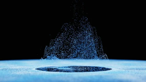Wave particles, fantasy background, 3d rendering. Stock Footage 181738493