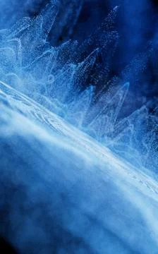 Wave particles, fantasy background, 3d rendering. Stock Illustration