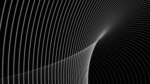 Wave of particles. Futuristic dots background with a dynamic wave.  Stock Footage 202601967