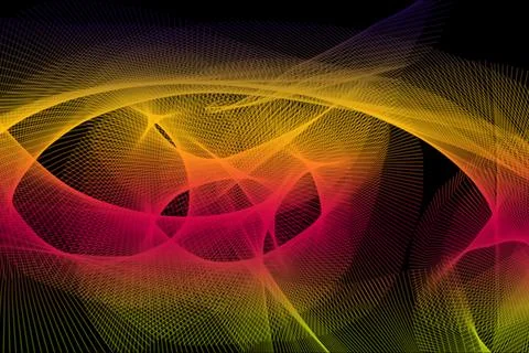 Wave pattern abstract luminous flowing texture creative modern background Illustrazione stock