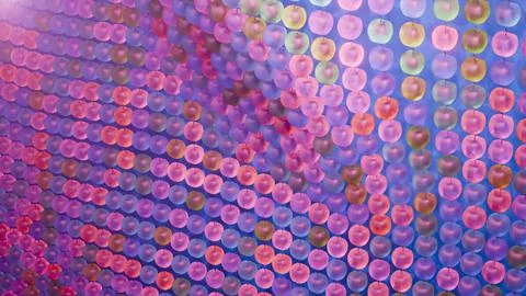 Wave pattern of apples.... 스톡 사진