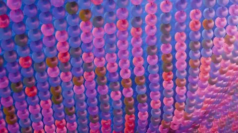 Wave pattern of apples.... Stock Photos