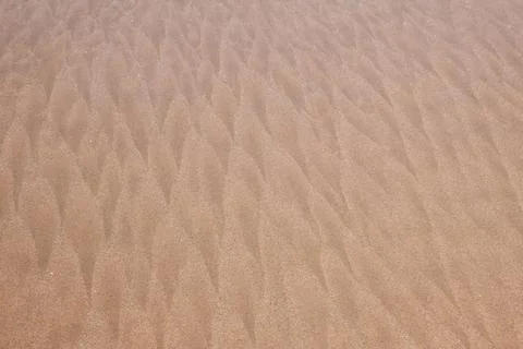 Wave pattern background at the beach formerd by wind Stock Photos