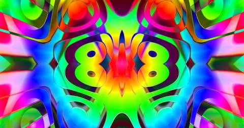 Wave Pattern Background Wallpaper Flow Trippy Glare Stock Illustration