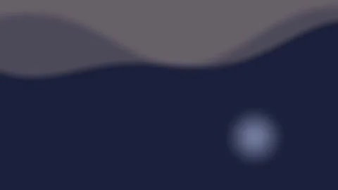 Wave-like pattern with circle and purple wave on blue background Stock Footage 329009422