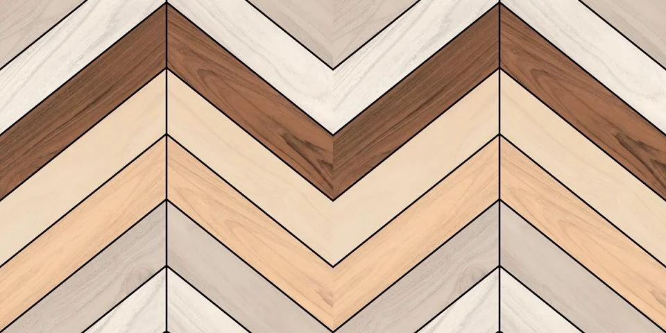 Wave pattern decor wooden wall background. Stock Photos