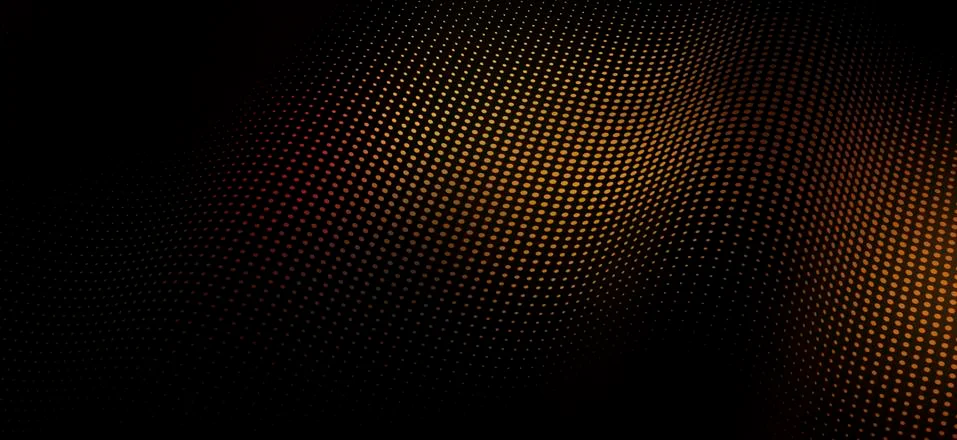 A wave pattern of dots over shadow Illustrazione stock