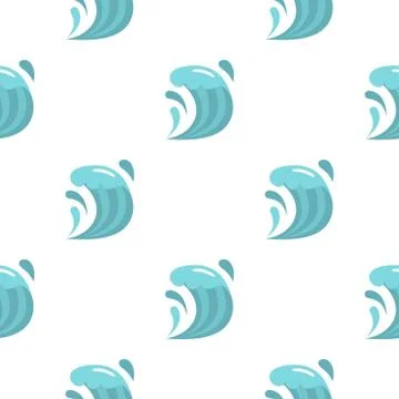 Wave pattern flat Illustrazione stock