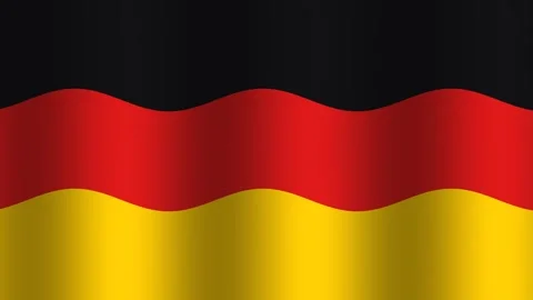 Wave pattern of German flag in bold colors Stock Footage 338204375