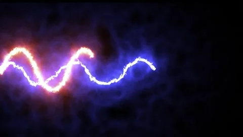 This is a wave pattern motion graphic animation neon effect Video stock 255956081