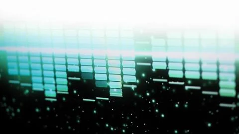 Wave pattern of music sounds element on monitor screen. 写真素材