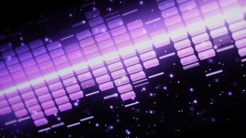 Wave pattern of music sounds element on monitor screen. Stock Photos