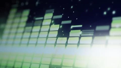 Wave pattern of music sounds element on monitor screen. Stock Photos