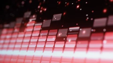 Wave pattern of music sounds element on monitor screen. Foto stock