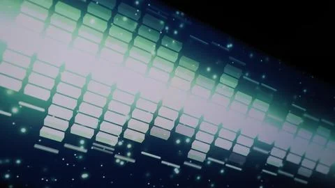 Wave pattern of music sounds element on monitor screen. Stock Photos