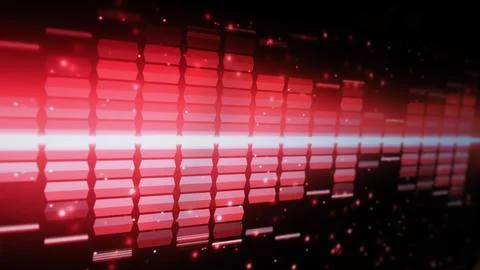 Wave pattern of music sounds element on monitor screen. 写真素材