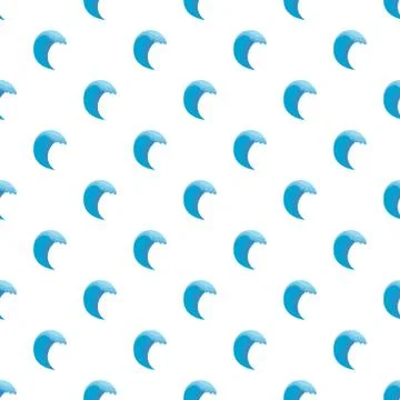 Wave pattern seamless Illustrazione stock