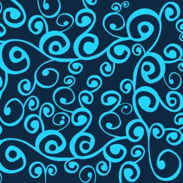 Wave pattern (seamlessly tiling). seamless wave background.ocean texture, wav Stock Illustration