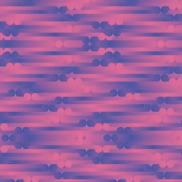 Wave pattern in shades of pink and purple. 3d render digital illustration Stock Illustration
