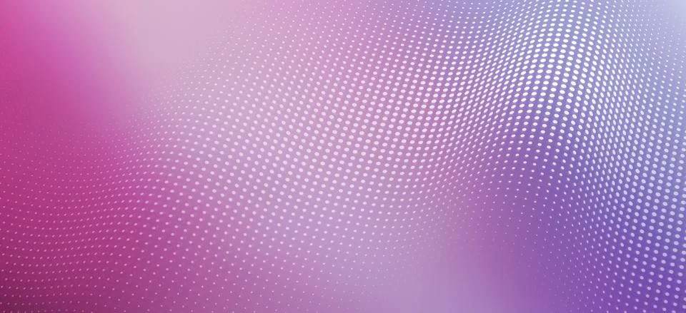 A wave pattern of shiny dots on a colored background Stock Illustration