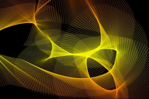 Wave pattern smooth curves light trails ethereal motion background design Stock Illustration